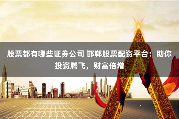 股票都有哪些證券公司 邯鄲股票配資平臺:助你投資騰飛,財富倍增