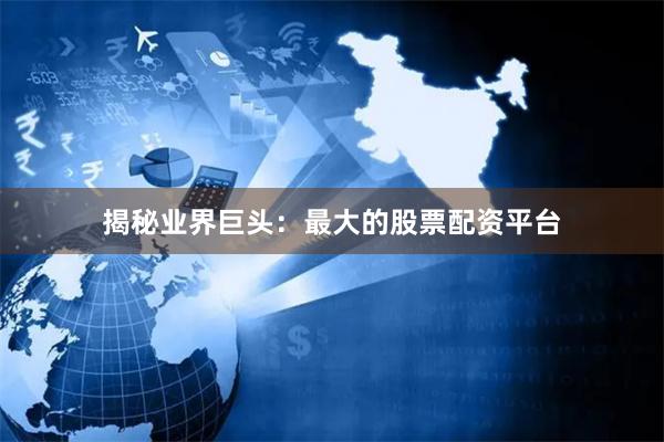 揭秘業(yè)界巨頭:最大的股票配資平臺